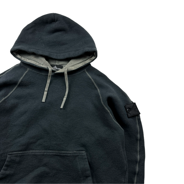 Stone Island Charcoal Black 2021 Shadow Project Hoodie - Small