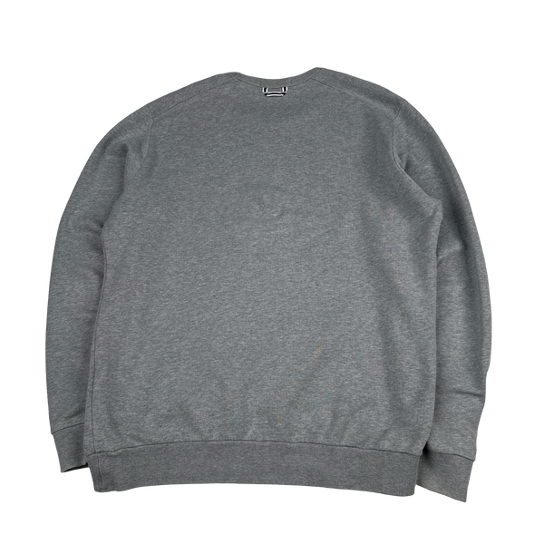 Stone Island 2015 Grey Crewneck Patch Jumper - Large