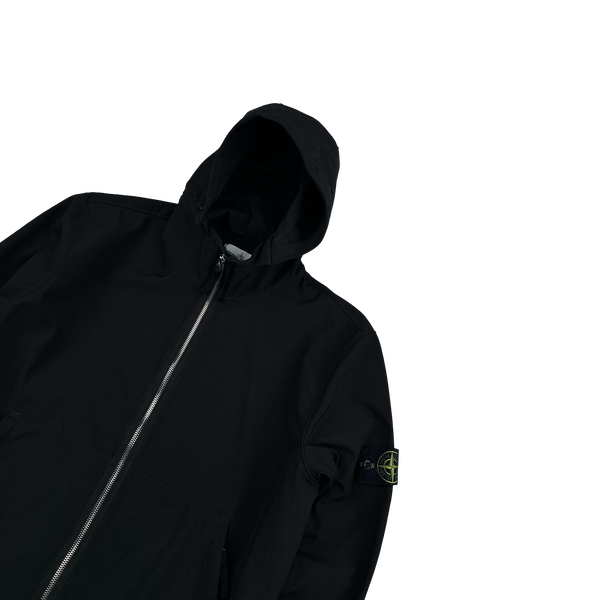 Stone Island 2019 Black Light Soft Shell R Jacket - Large