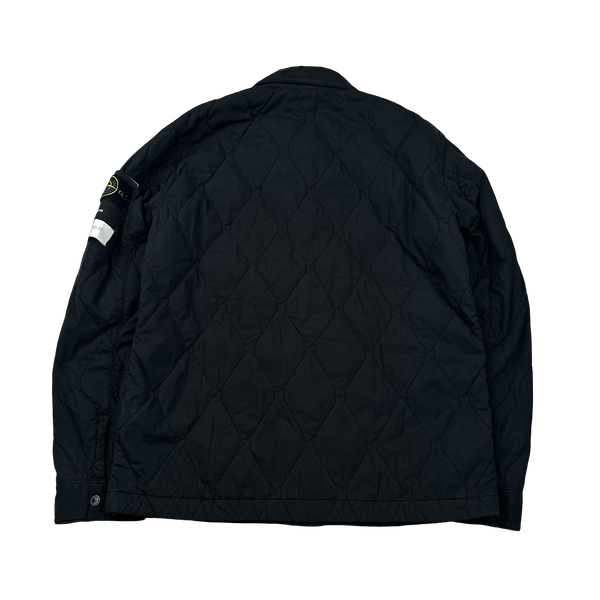 Stone Island 2022 Black 50 Fili Quilted TC Jacket - Large