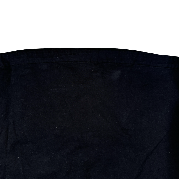 Stone Island 2025 Black Cotton Buttoned Chest Pocket Overshirt - Large