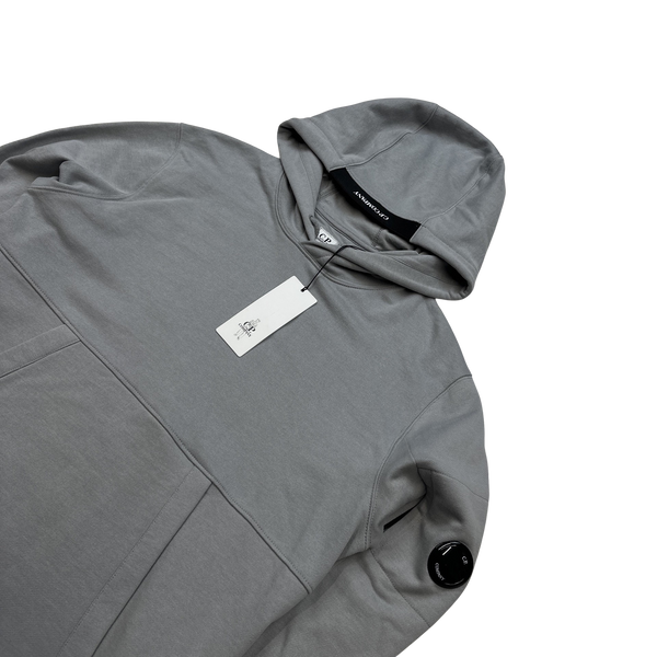 CP Company Stone Grey Lens Viewer Hoodie - Large, XL