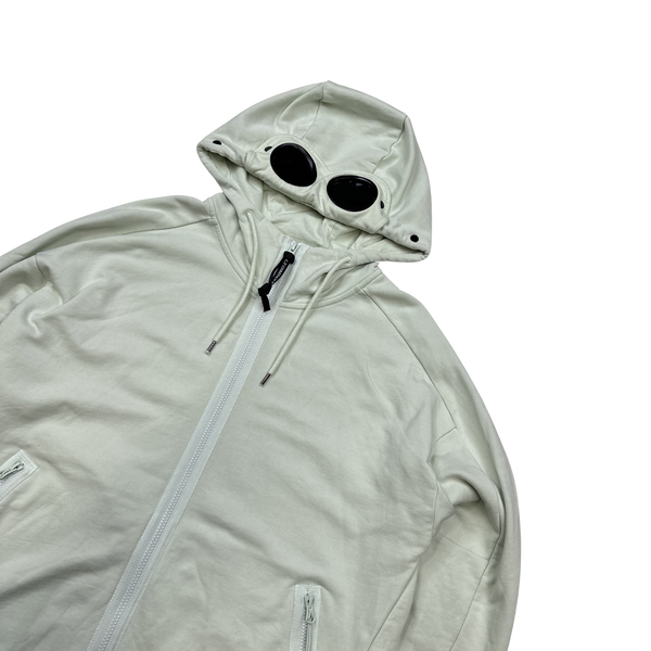 CP Company Mint Green Cotton Goggle Hoodie - XL