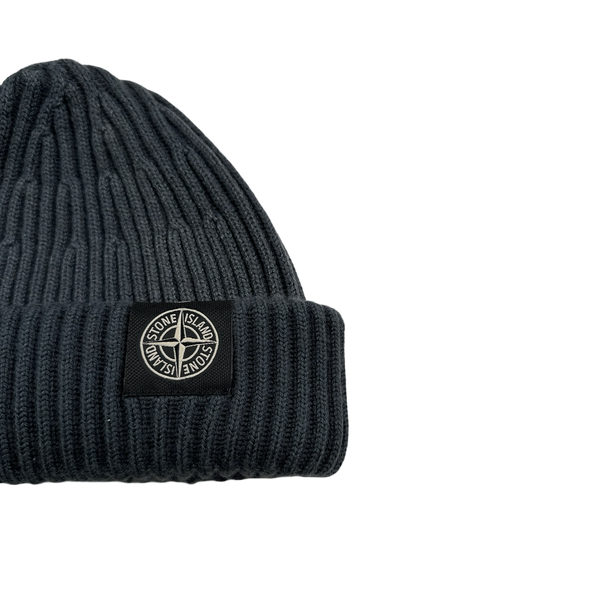 Stone Island 2012 Grey Wool Two Tone Ribbed Beanie