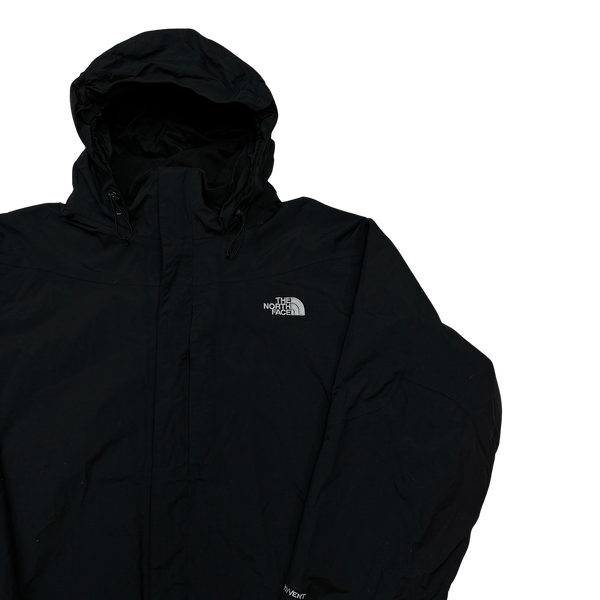 North Face Black HyVent Rain Jacket - XL