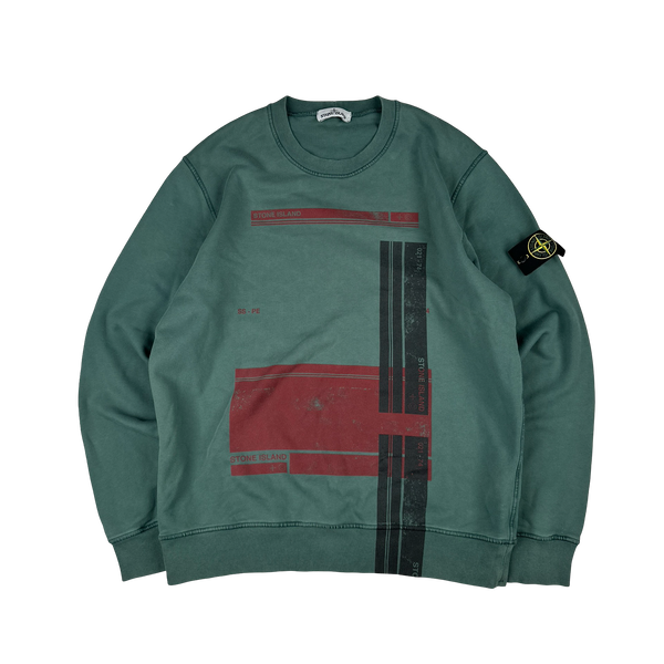 Stone Island 2021 Green Crewneck Pullover Jumper - XXL