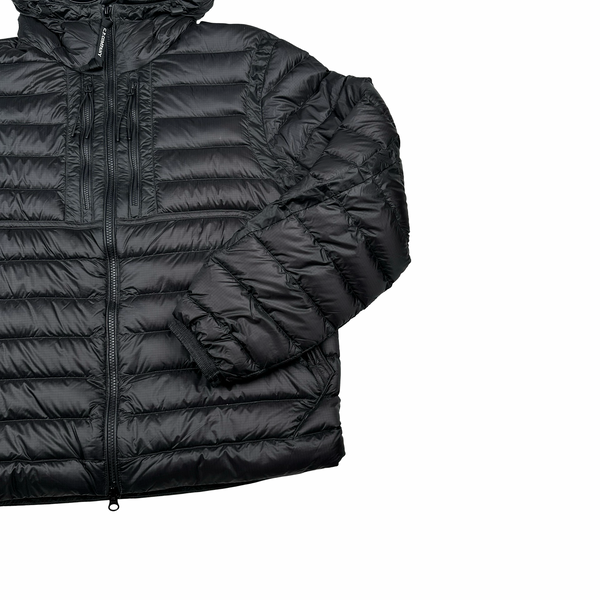 CP Company Black Down Filled DD Shell Goggle Puffer Jacket - Medium
