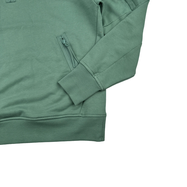 CP Company Cotton Half Zip Turquoise Lens View Jumper - Medium