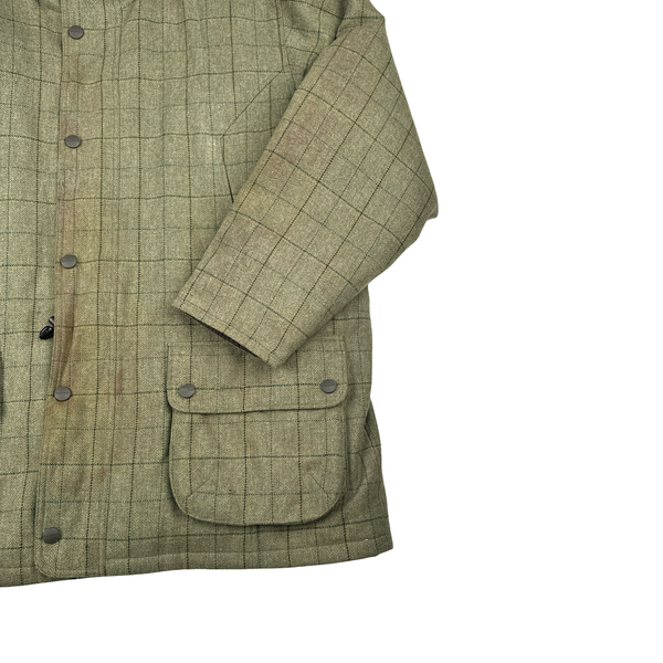 Barbour Checked Quilted Shooting Jacket - XL