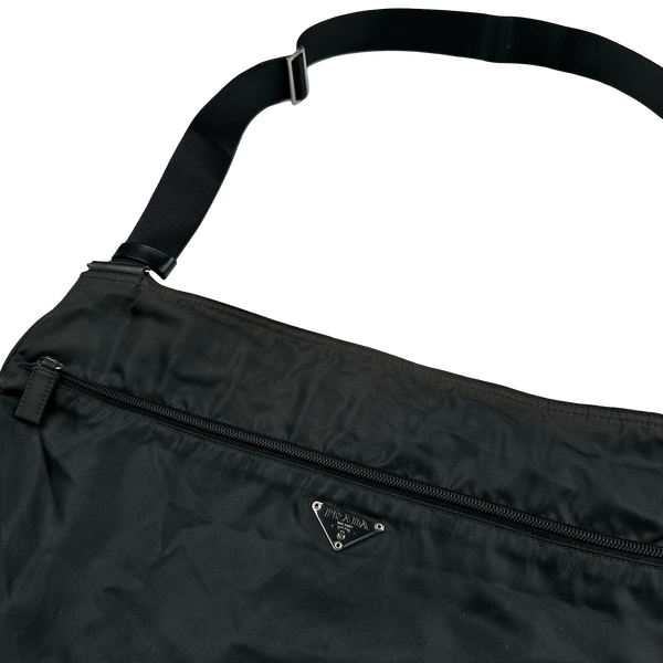 Prada Large Nylon Emblem Side Bag