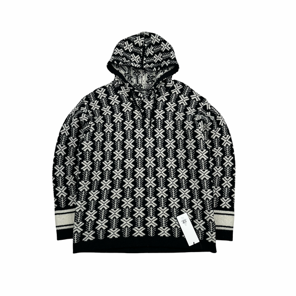 CP Company Vintage Style Patterned Hooded Knit - XL