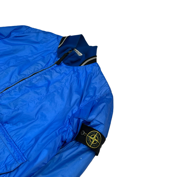Stone Island 2011 Blue Tyveck Micro Rip Stop Bomber Jacket - Large
