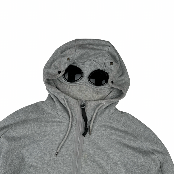 CP Company Grey Goggle Cotton Zip Up Hoodie - Medium – Mat's Island