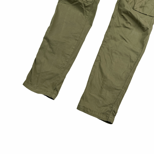 CP Company Khaki Ergonomic Fit Cargo Trousers - Small