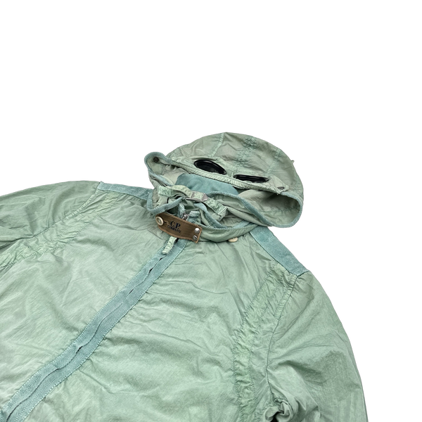 CP Company Chrome Shimmer Goggle Green Jacket - Medium