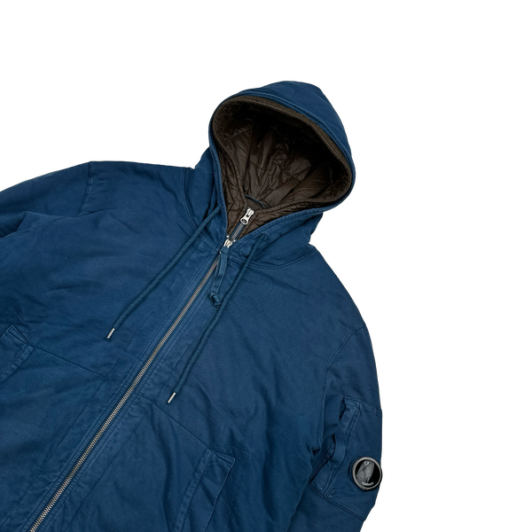 CP Company Cotton Quilted Double Lined Double Zip Jacket - XL