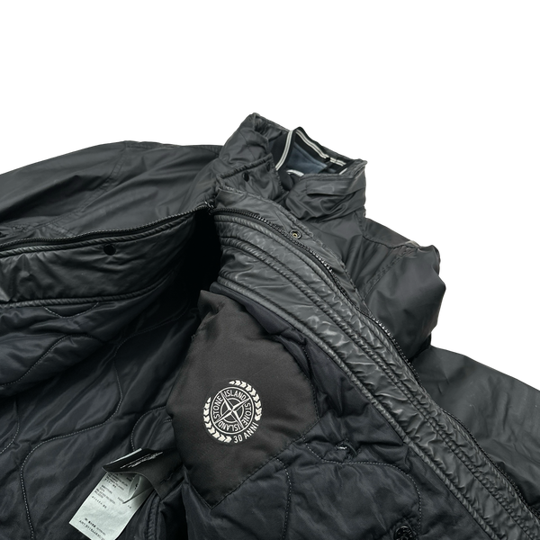 Stone Island 2012 Charcoal Mussola Gommata Field Jacket - 3XL