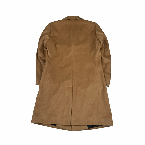 Hugo Boss Beige Cashmere Wool Blend Lined Trench Coat - Medium
