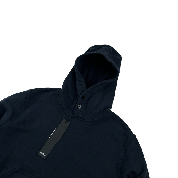 Stone Island 2023 Navy Hoodie Jumper - Medium