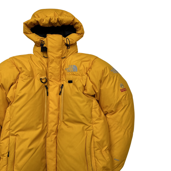 North Face Yellow Summit Series Down Filled Puffer Jacket - Small