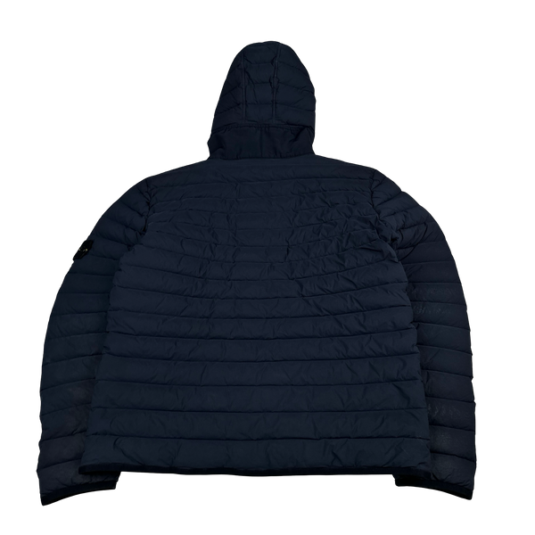Stone Island 2019 Navy Loom Woven Down Puffer Jacket - Large