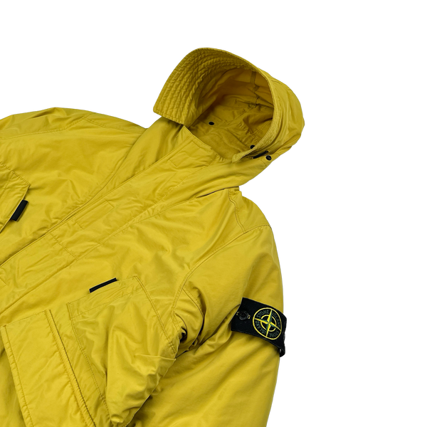 Stone Island 2018 Yellow Micro Reps Primaloft Lined Jacket - Small