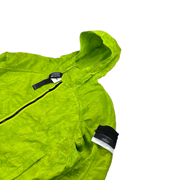 Stone Island Shadow Project 2022 Green Waffle Print Econyl Nylon Metal Jacket - XXL