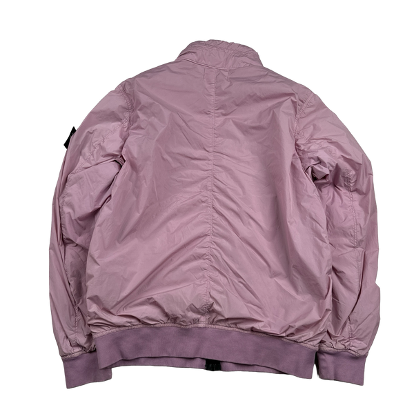 Stone Island 2020 Pink Crinkle Reps Bomber Jacket - Medium