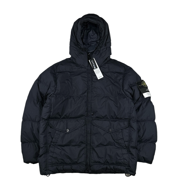 Stone Island 2024 Navy Crinkle R-NY Down Puffer Jacket - XL