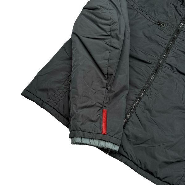 Prada Charcoal/Grey Reversible Jacket - Medium