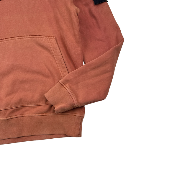Stone Island Terracotta Cotton Pullover Hoodie - Medium