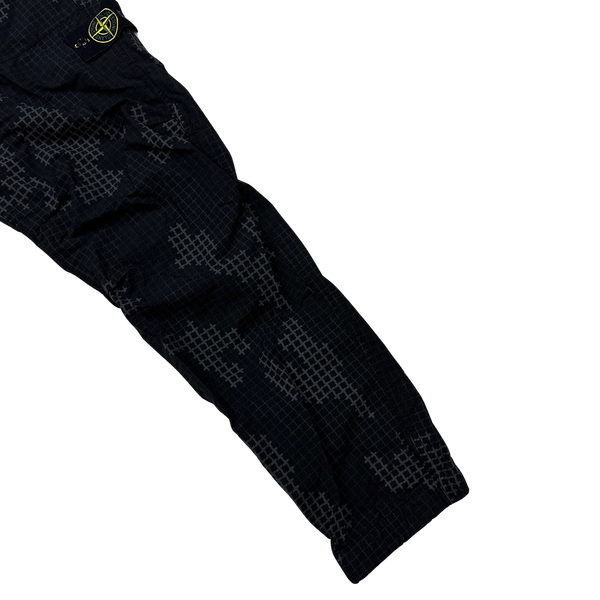 Stone Island Grid Check Nylon Cargo Trousers - 38"