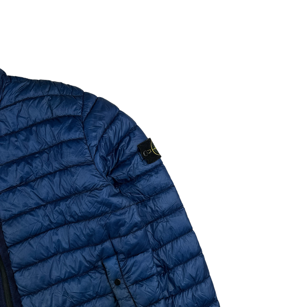 Stone Island Blue Garment Dyed Down Puffer Jacket - XL