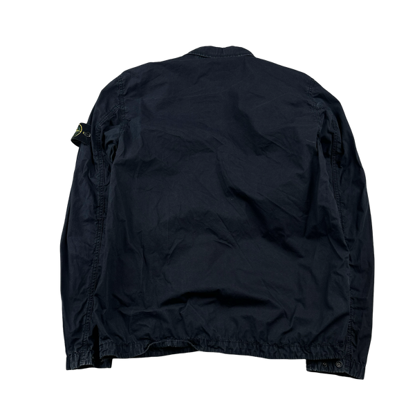 Stone Island 2021 Navy Cotton Overshirt - Medium