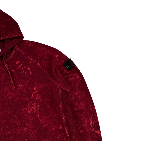 Stone Island 2021 Red Camo OVD Pullover Hoodie -