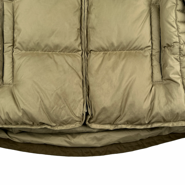 Ralph Lauren Tan 2 in 1 Zip up Puffer Jacket - Large