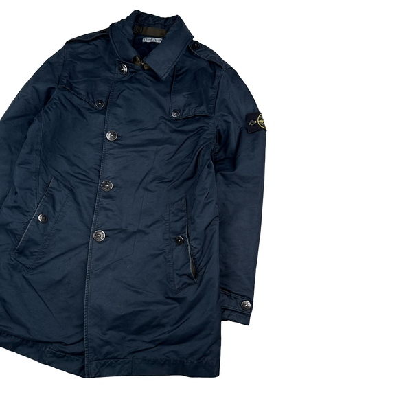 Stone Island 2011 David OVD Quilted Trench Coat - Medium