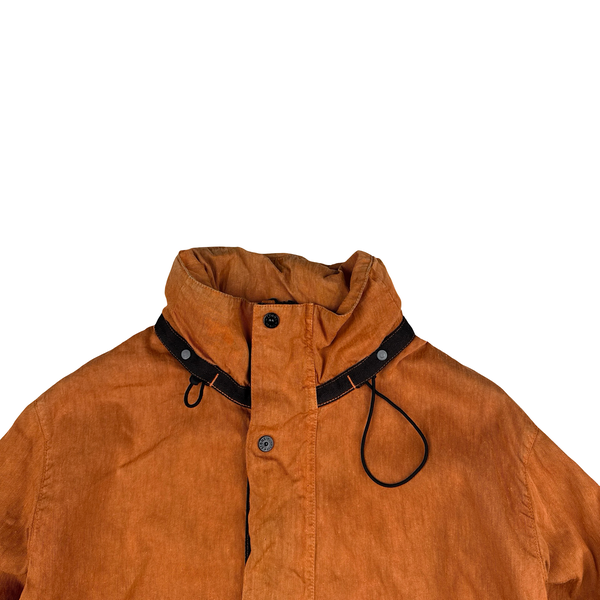 Stone Island 2011 Orange Lino Zipped Jacket - Large