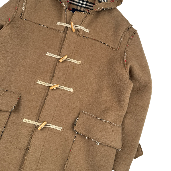 Burberry Lana Wool Blend Hooded Duffle Coat - XL