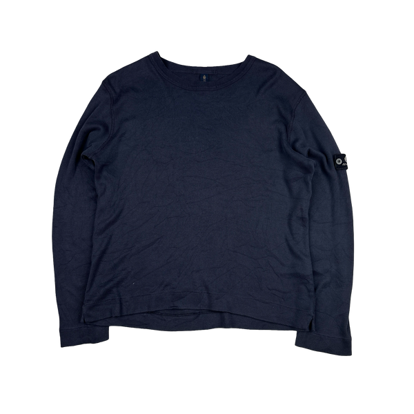 CP Company Vintage 90's Navy Lightweight Junior Crewneck - XS