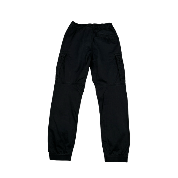 Stone Island 2021 Black RE T Cargo Trousers - 30"