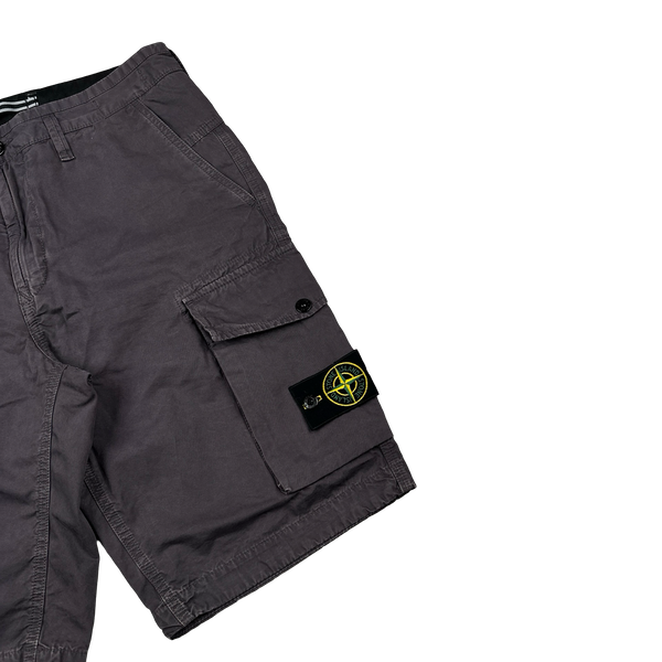 Stone Island 2019 Dark Plum Slim Fit Cargo Shorts - 31"