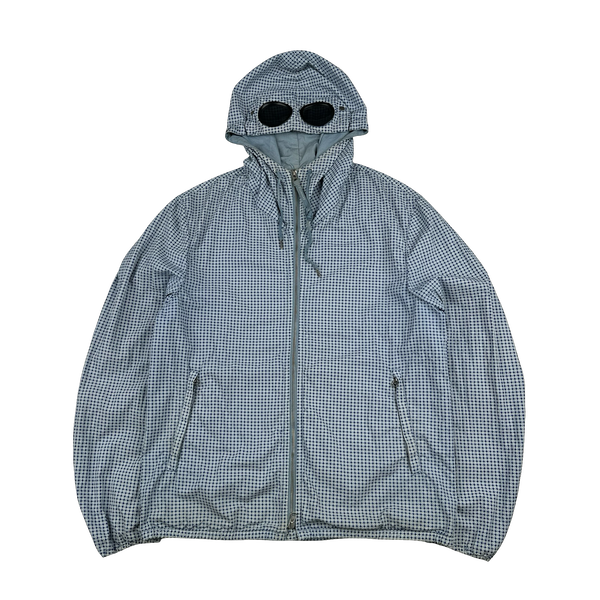 CP Company Blue Diamond Print Goggle Cotton Jacket - XL