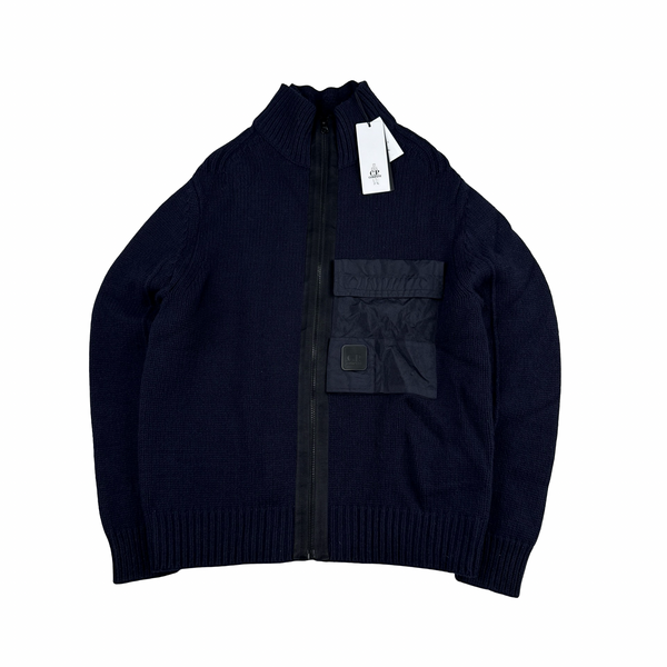 CP Company Heavyweight Zipped Knit Metropolis Jumper - XL