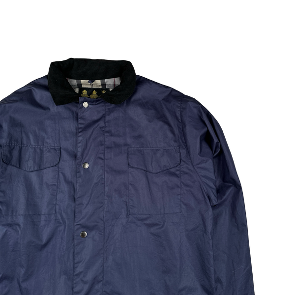 Barbour Nylon Flannel Lined Long Jacket - Large