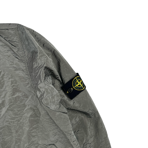 Stone Island 2008 Archive Grey Nylon Metal Bomber Jacket - 3XL