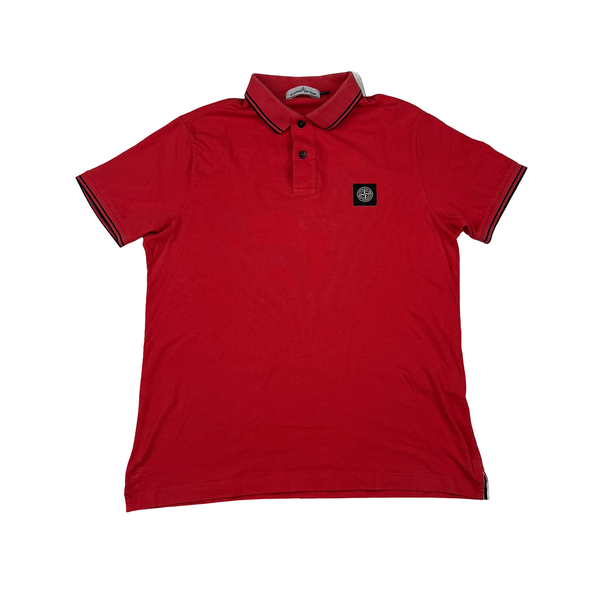 Stone Island 2018 Red Polo Shirt - XL