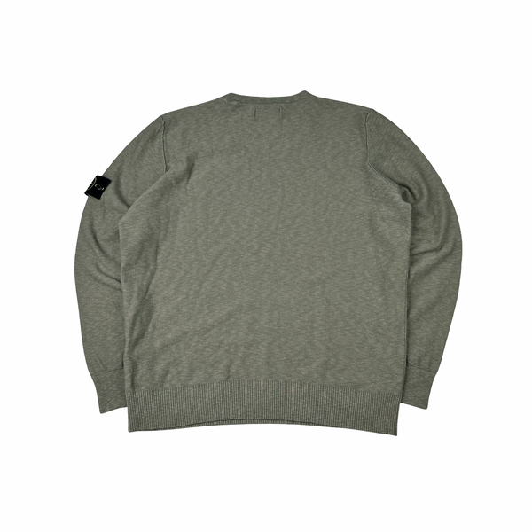 Stone Island Khaki 2019 Lightweight Knitted Crewneck Jumper - XXL