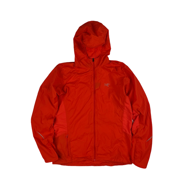 Arcteryx Orange Incendo Hoody Lightweight Zipped Jacket - Medium