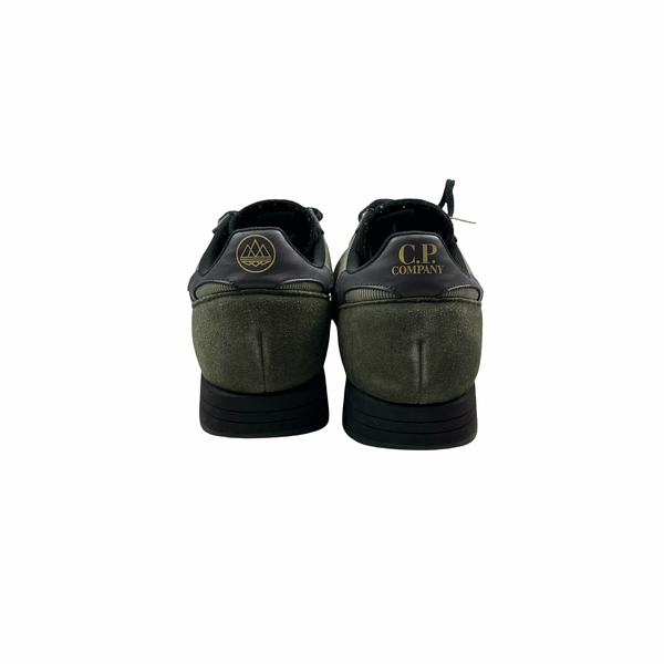 CP Company x Adidas Green/Black Samba Trainers - UK 10.5
